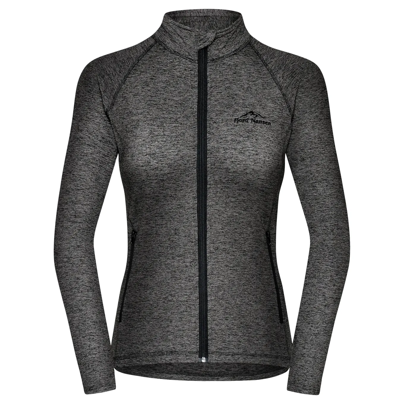 Fjord Nansen Bielizna|Bluzy|Bluza HASVIK GOLF WOMEN graphite melange/black