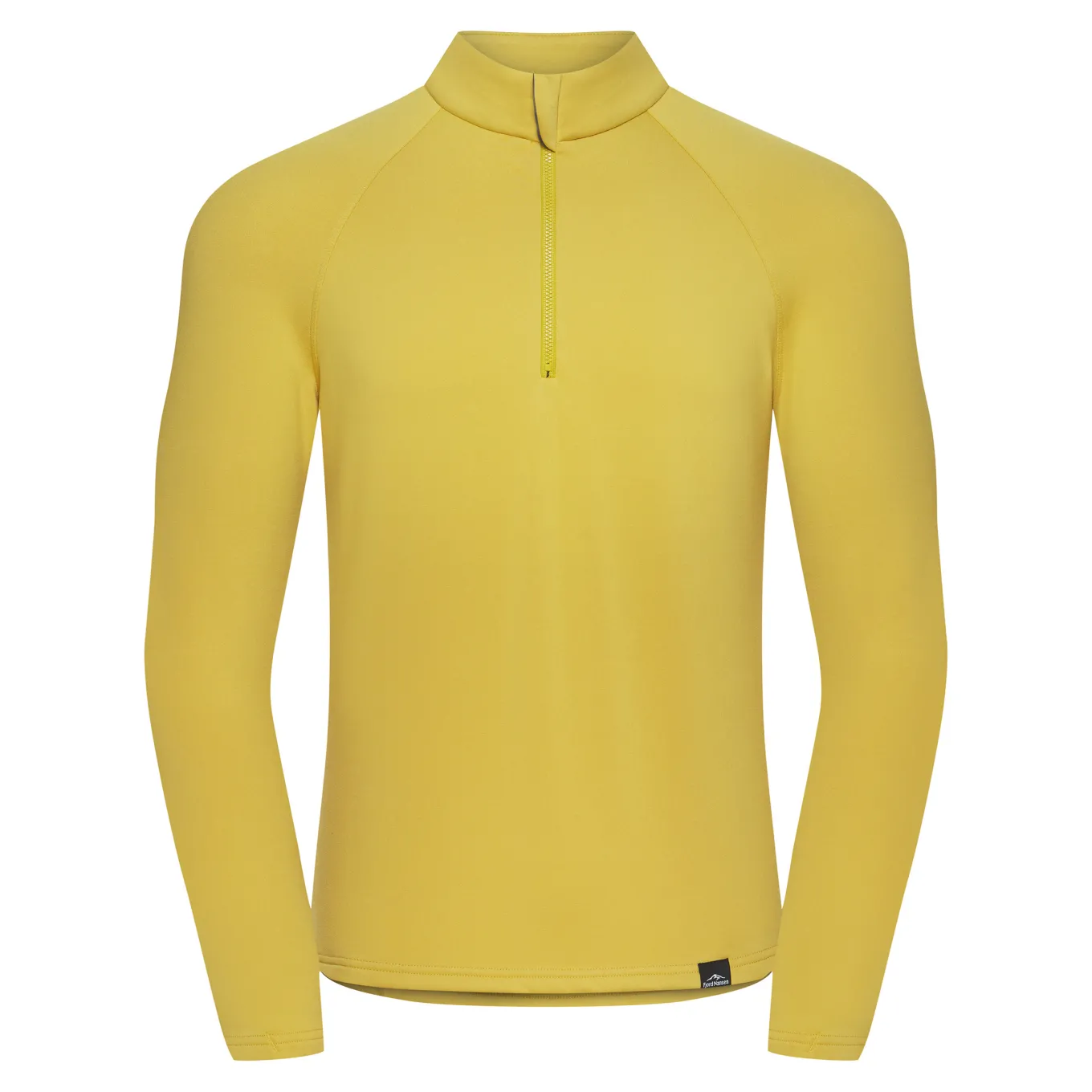 Fjord Nansen Bluzy|Bluza VIK 1/4 ZIP MEN amber yellow
