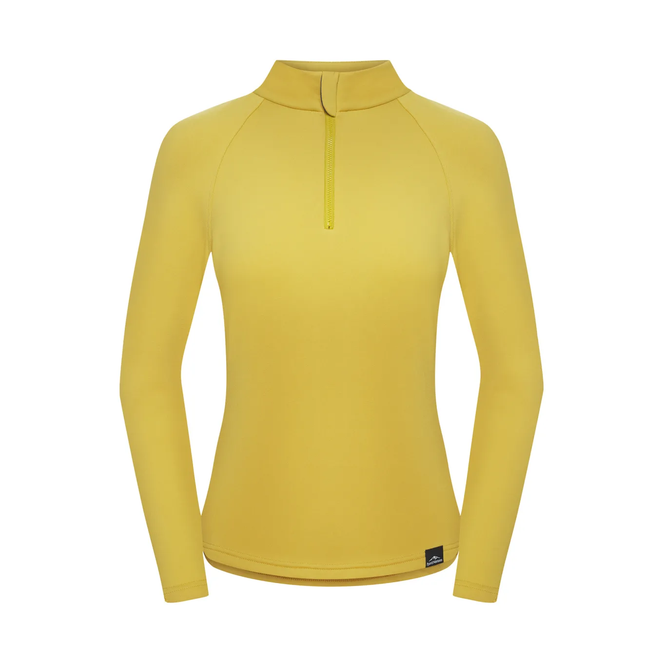 Fjord Nansen Bluzy|Bluza VIK 1/4 ZIP WOMEN amber yellow