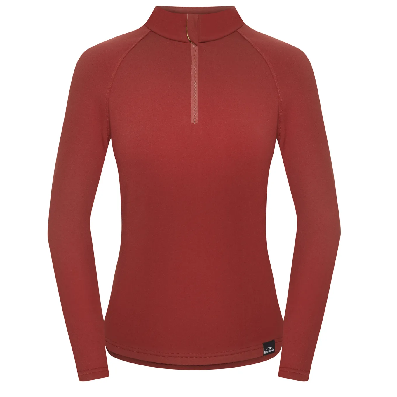 Fjord Nansen Bluzy|Bluza VIK 1/4 ZIP WOMEN oaky red