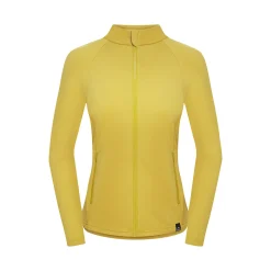 Fjord Nansen Bluzy|Bluza VIK FULL ZIP WOMEN amber yellow