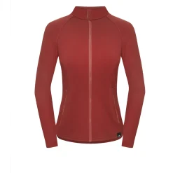 Fjord Nansen Bluzy|Bluza VIK FULL ZIP WOMEN oaky red