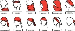 Fjord Nansen Szaliki, Chusty, Opaski, Kominiarki|Chusta wielofunkcyjna HEADGEAR 8w1 black
