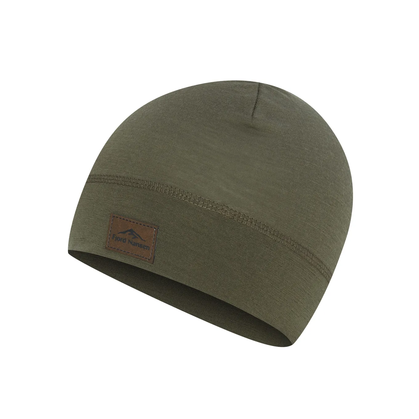 Fjord Nansen Czapki Zimowe|Czapki Letnie|Czapka LIGHT MERINOULL BEANIE olive