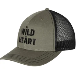 Fjord Nansen Czapki Letnie|Czapka z daszkiem TRUCKER CAP BWAH olive/black