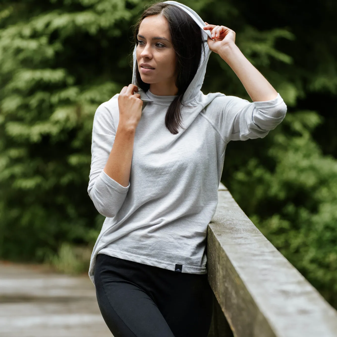 Fjord Nansen Koszulki|Bielizna|Koszulka CHILO HOODED LONGSLEEVE WOMEN