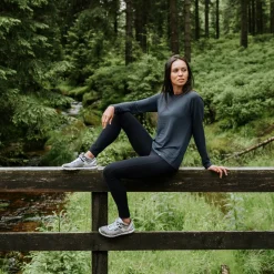 Fjord Nansen Koszulki|Bielizna|Koszulka CHILO LONGSLEEVE WOMEN rock grey