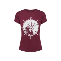 Fjord Nansen Koszulki|Koszulka KJERAG WOMEN burgundy