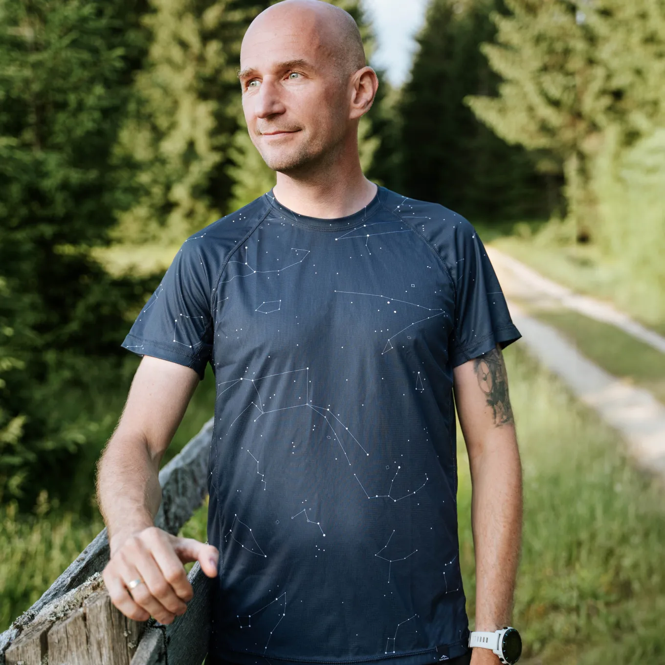 Fjord Nansen Koszulki|Bielizna|Koszulka RIX PRINT T-SHIRT MEN night sky