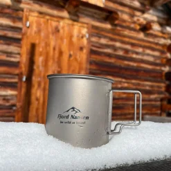 Fjord Nansen Termosy, Kubki|Naczynia I Sztućce|Kubek tytanowy JACON CUP TITANIUM 400 ml grey