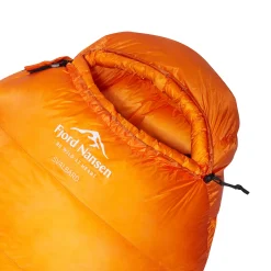 Fjord Nansen Puchowe|Śpiwór puchowy SVALBARD 680 DUCK HYDRO XL RIGHT -11°C/1070g orange