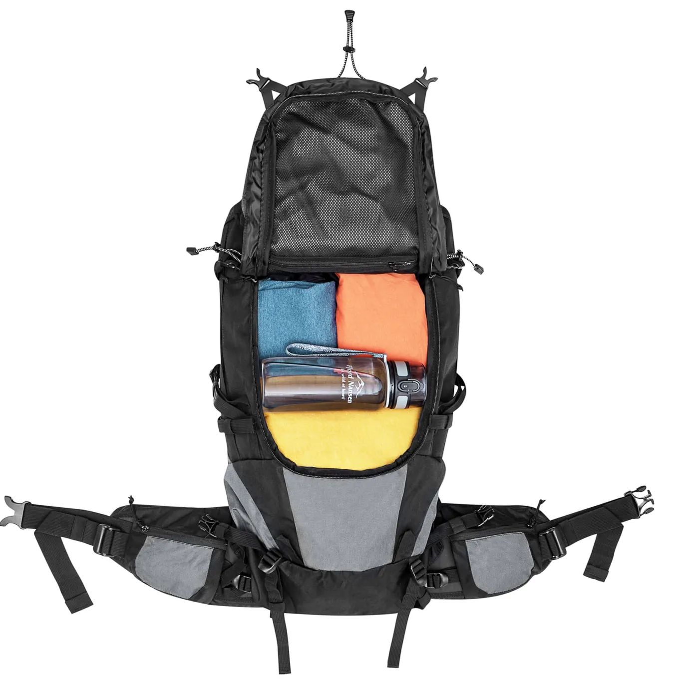 Fjord Nansen Średnie 36 - 49 Litrów|Plecak HIMIL 45+10 SOLID black/graphite