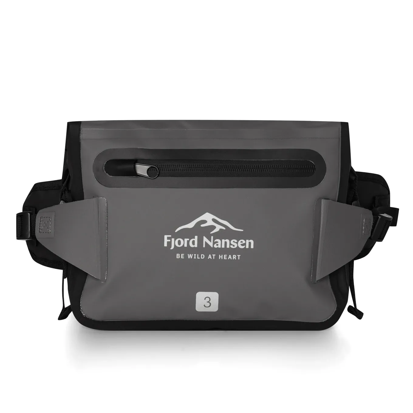 Fjord Nansen Saszetki I Portfele|Wodoodporna torba biodrowa HIP BAG 3L grey