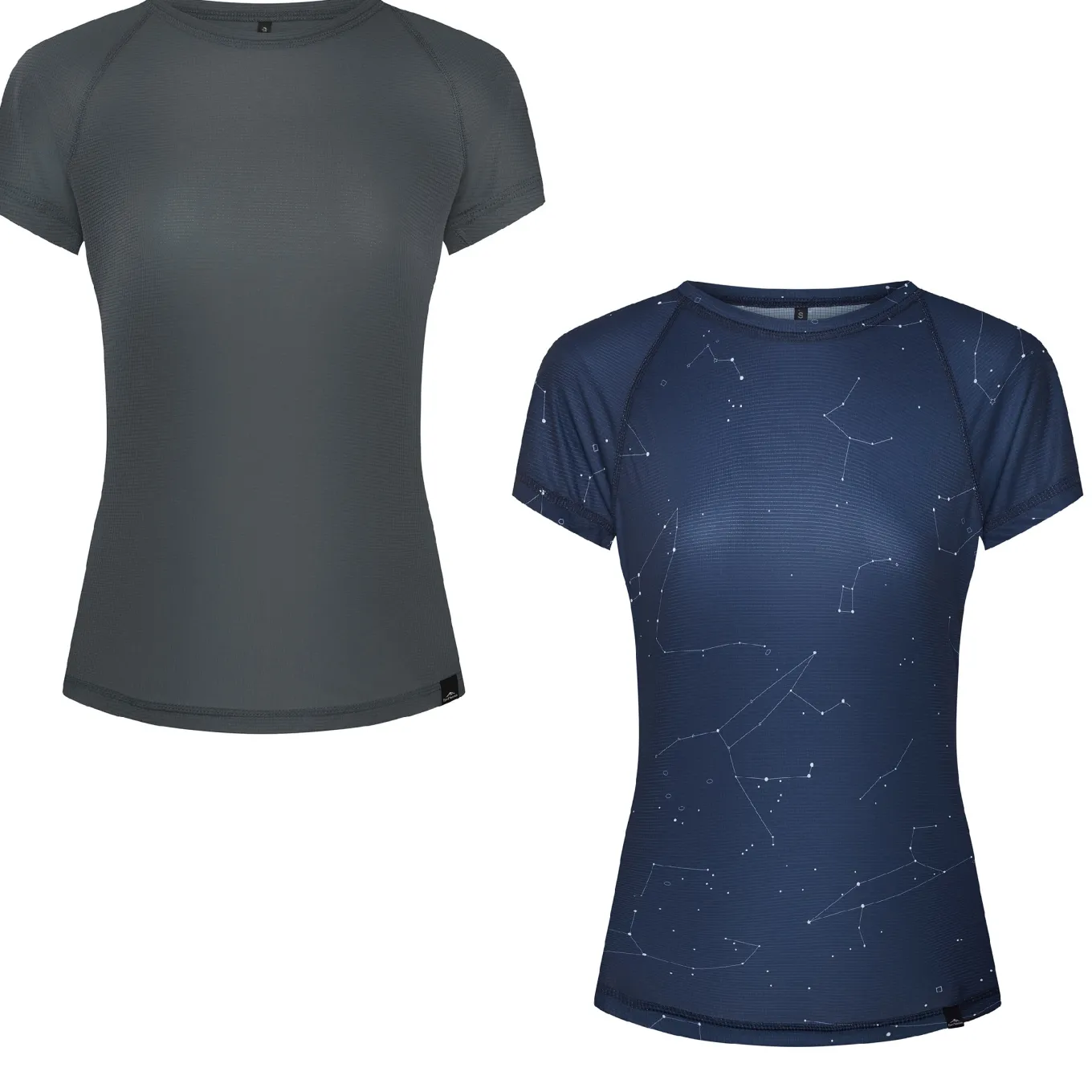 Fjord Nansen Koszulki|Bielizna|Zestaw koszulek RIX i RIX PRINT WOMEN rocky grey